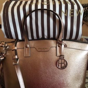 Limited Edition Henri Bendel Rose Gold Satchel